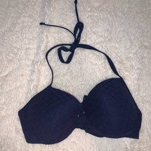 [Aerie] Navy Underwire Style Bikini Top